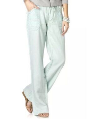 Miss Me Linen Cargo Wide Leg Trouser